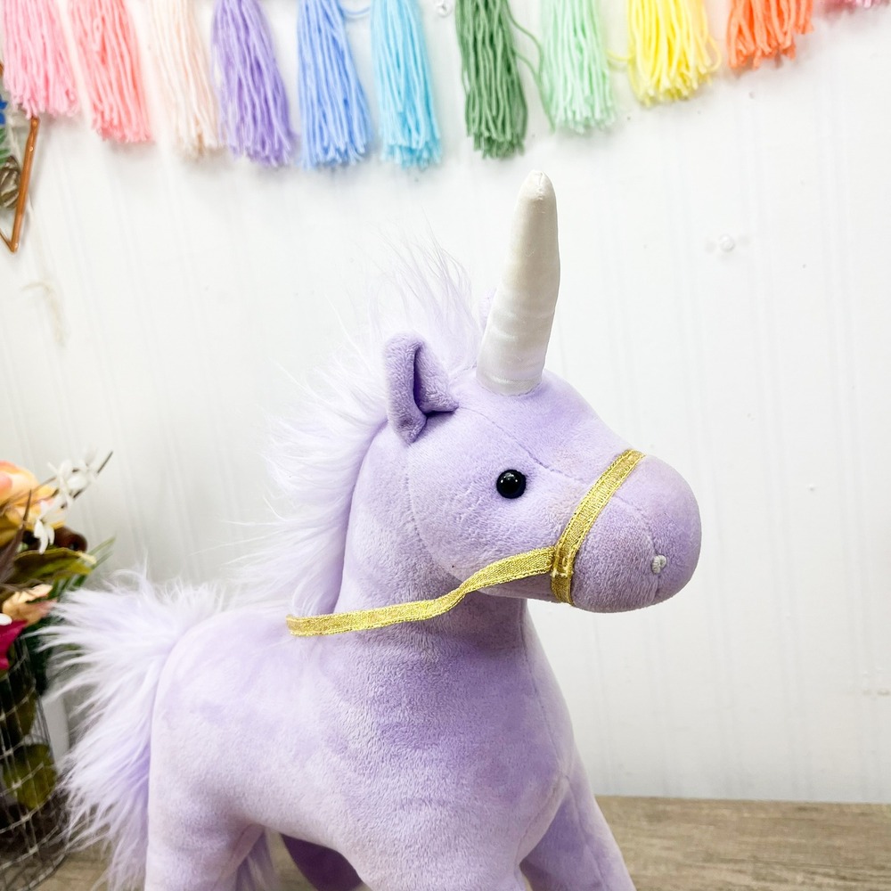 Gund Bluebell Unicorn Plush Purple Standing Stuffed Animal Heart 6049791 12in - Picture 11 of 13